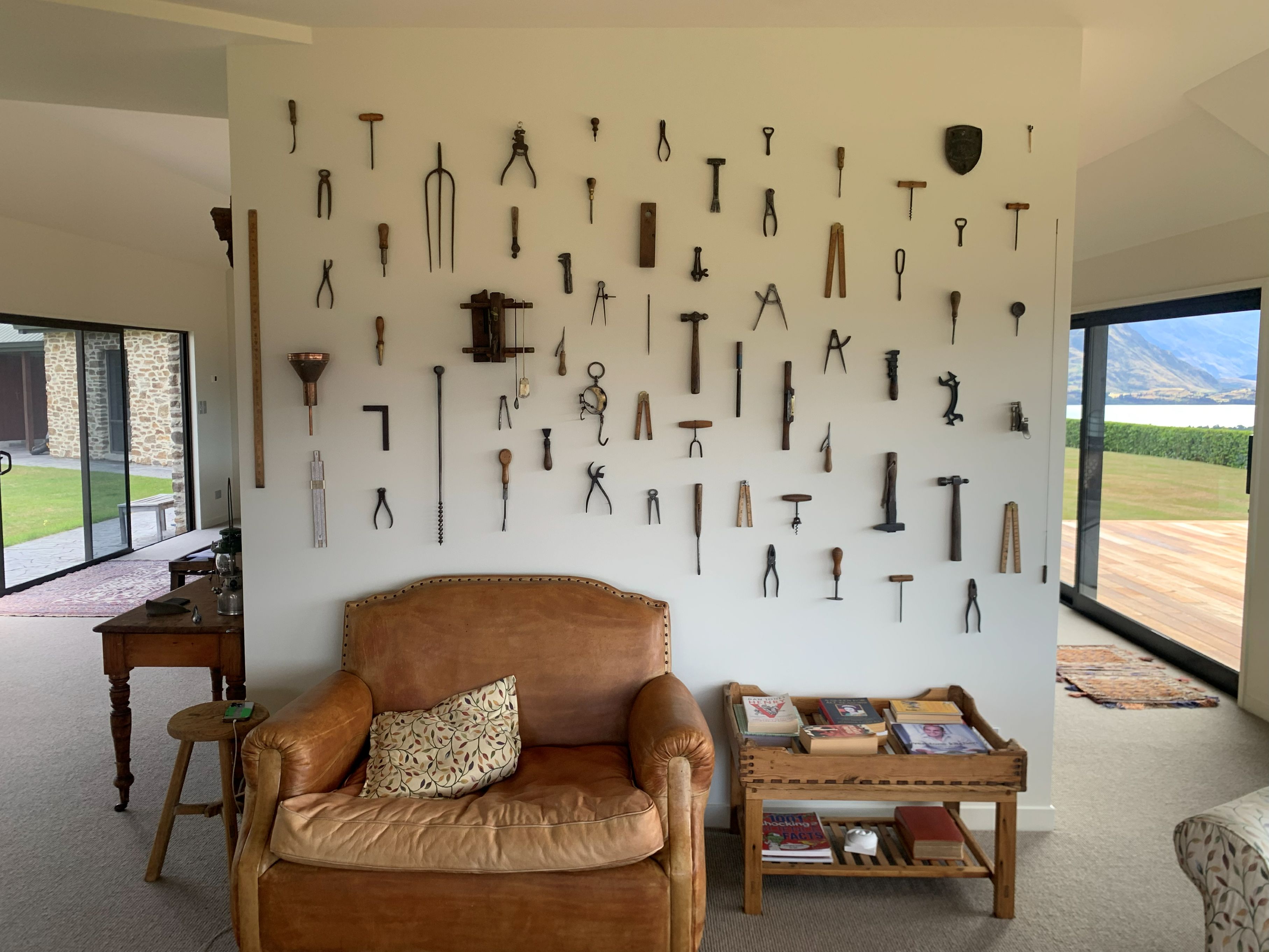 Wanaka-alterations-leather-chair-feature-wall