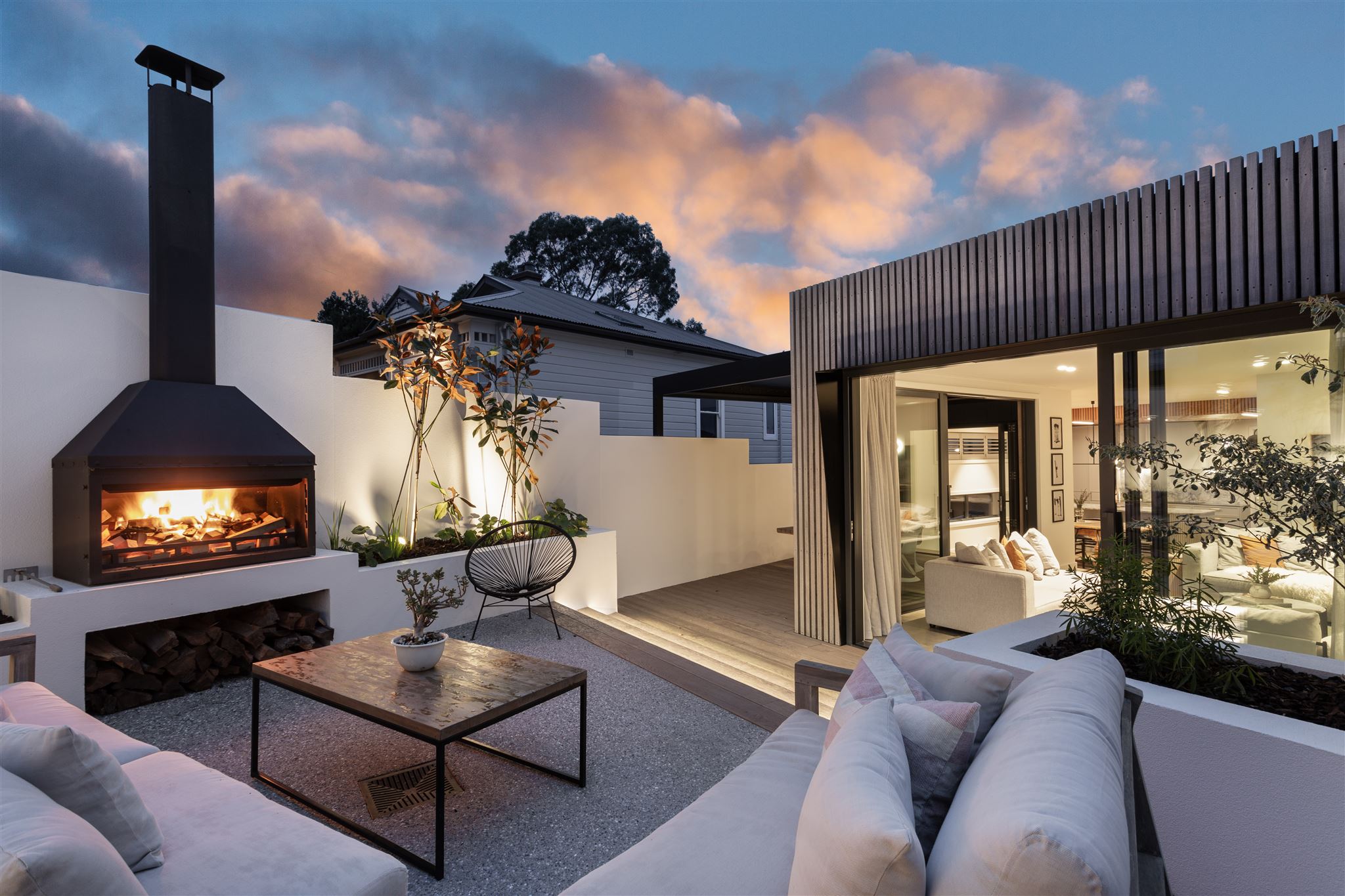 outdoor-fire-landscaping-patio-paving-deck-dunedin-townhouse